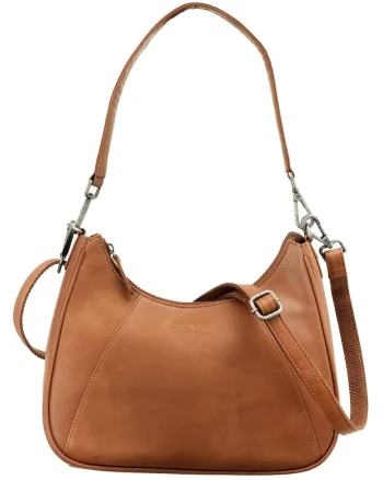 Geanta umar dama piele naturala coniac 30 x 27 cm, Fiorentina,