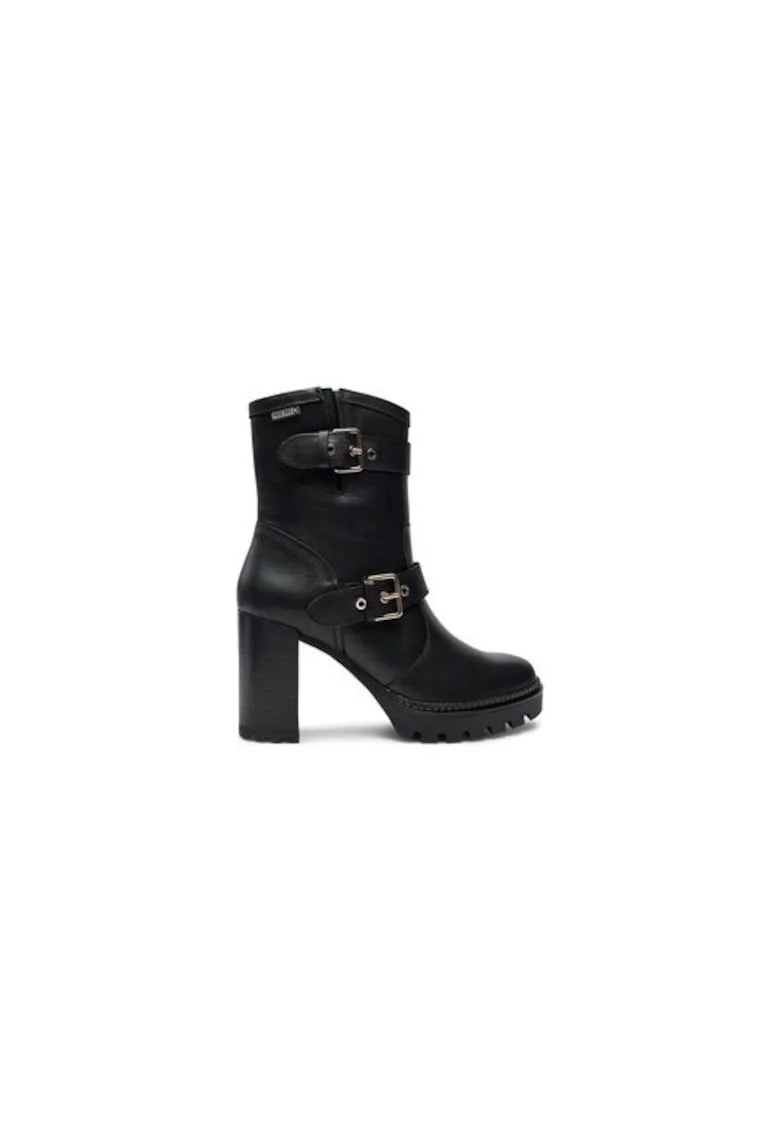 Ghete dama  304358401, Piele naturala, Negru, Negru