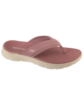 Papuci flip-flop wedge Go Walk Flex Holly, Violet