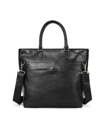 Geanta piele laptop dama 15 inch Criss Busy Lady & Gentleman negru