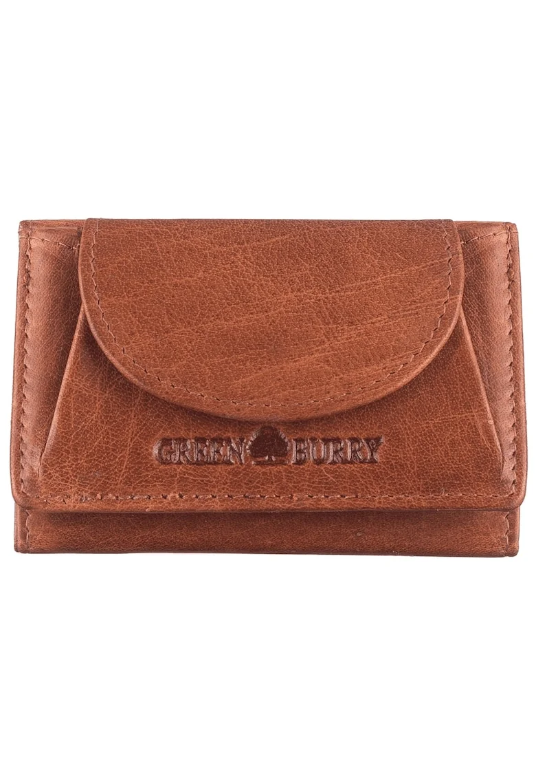 Portofel dama piele naturala coniac 9.5 x 6.5 x 2 cm, House of Norway,