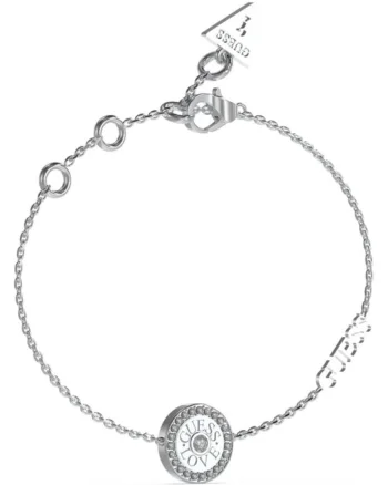 Bratara  Love Guess cu cristale JUBB04082JWRH, Argintiu