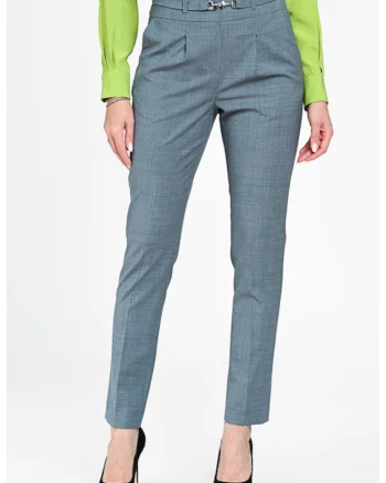 Pantaloni dama office  cu pliuri, de lana Etia