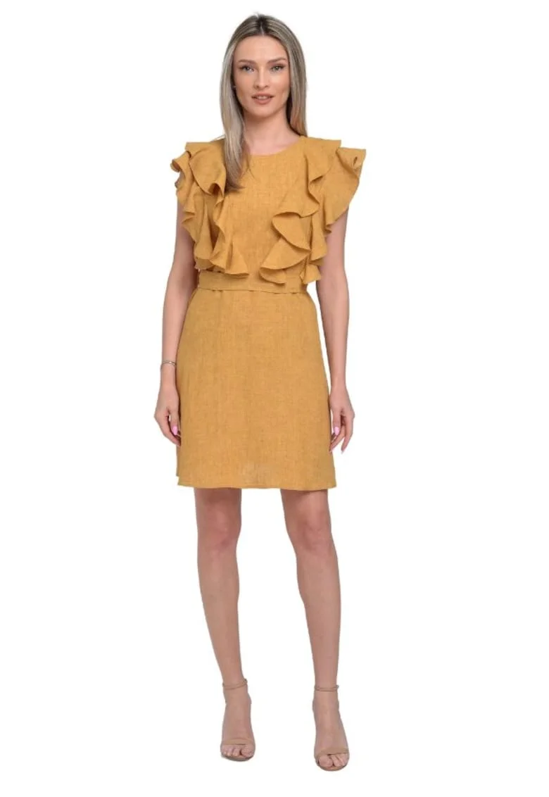 Rochie de zi din in  dreapta Naomi
