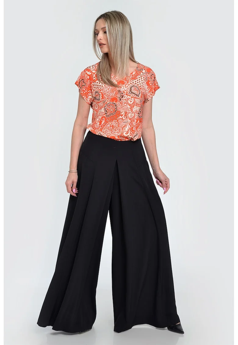 Pantaloni cu croiala ampla Fogo Super, Negru