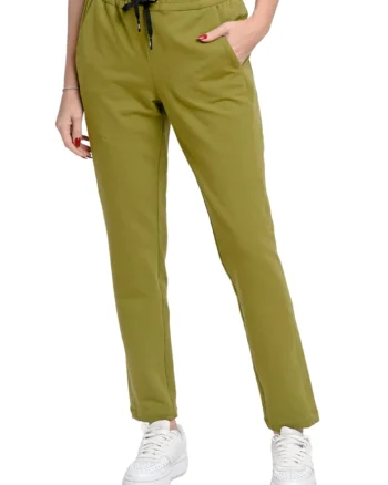Pantaloni jogger  bumbac Irlanda verzi, Verde