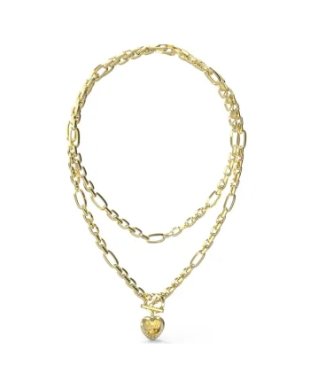 Colier  Mon Amor dublu cu cristale JUBN04598JWYGT-U, Auriu