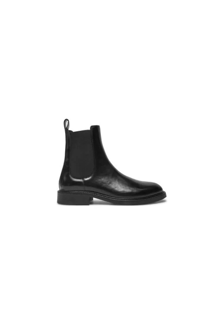 Ghete dama  304817748, Piele naturala, Negru, Negru