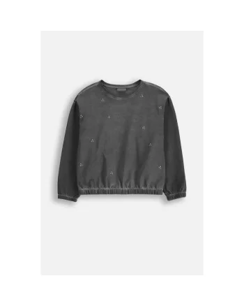 Bluza copii,  gri, bumbac, pentru fete