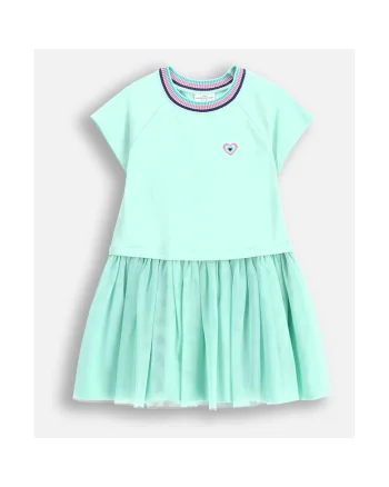 Rochie cu maneca scurta, Verde menta