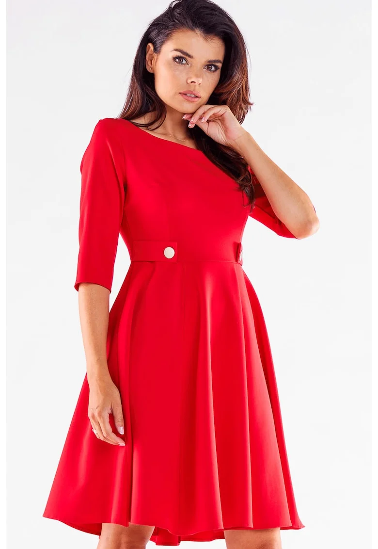 Scurta Rochie Maneca trei sferturi, Elegant A520