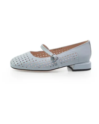 Pantofi  2601456 din piele naturala, Albastru