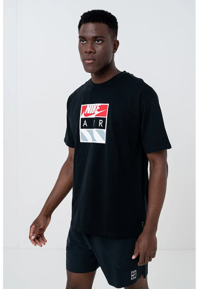 Tricou din bumbac cu imprimeu logo Hazard, Rosu/Negru