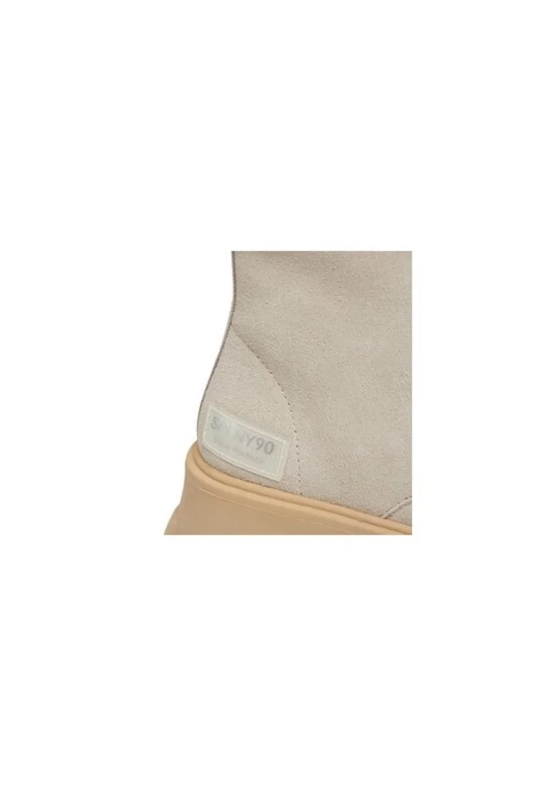 Ghete dama  301935919, Piele naturala, 41 EU, Bej