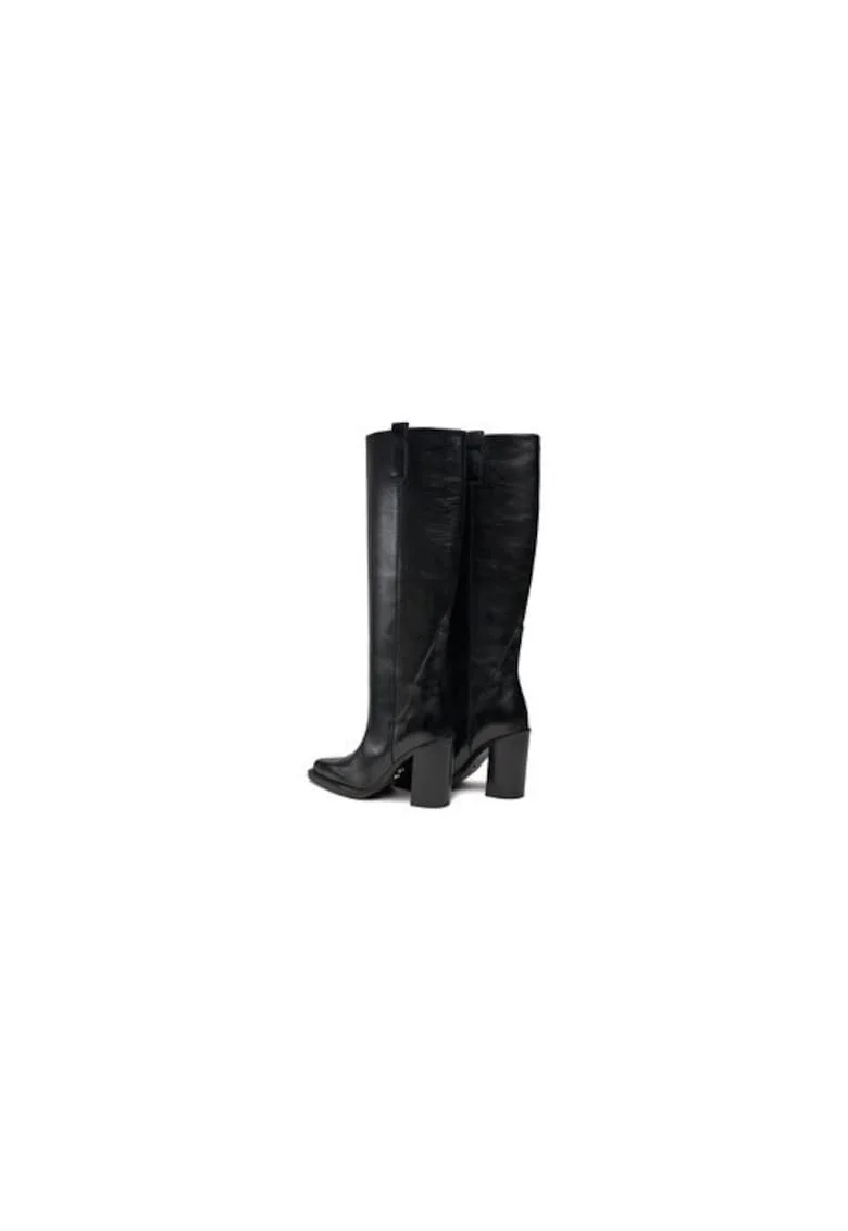 Cizme dama  303221591, Piele naturala, Negru, Negru