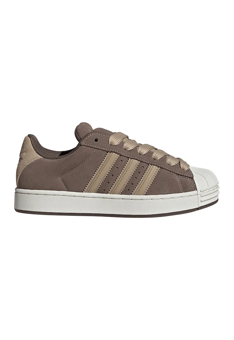 Pantofi sport Superstar de piele intoarsa, Maro taupe/Bej inchis/Alb murdar