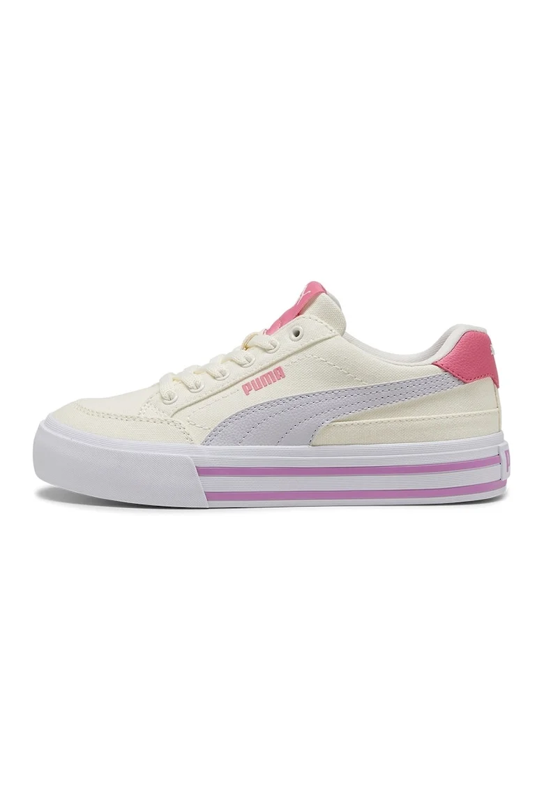 Pantofi sport Court Classic cu logo, Violet deschis/Roz/Bej deschis