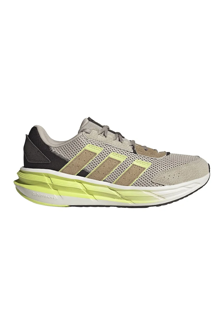 Pantofi sport AstraStar de piele ecologica si plasa, Maro inchis/Maro taupe deschis/Verde fistic