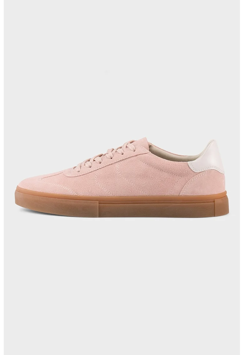 Pantofi sport low-cut din piele intoarsa Cody, Roz deschis
