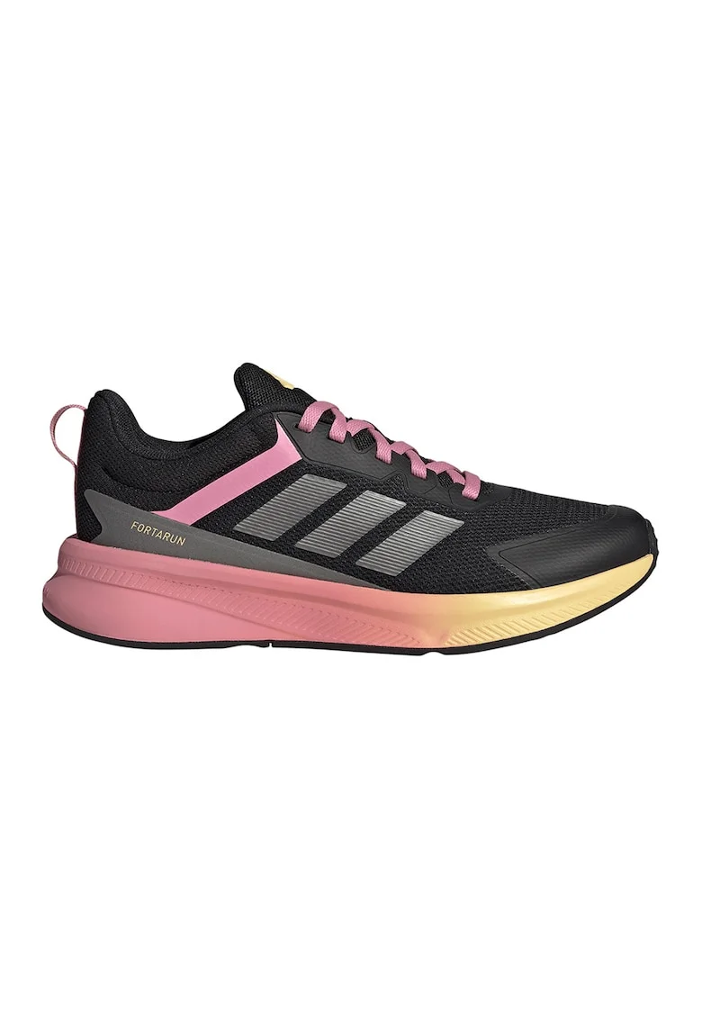 Pantofi sport FortaRun 4.0 dn plasa, Negru/Gri deschis/Roz deschis