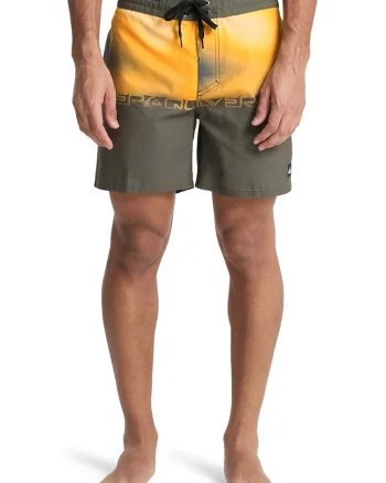 Pantaloni scurti de baie Everyday 16", Portocaliu pal/Kaki