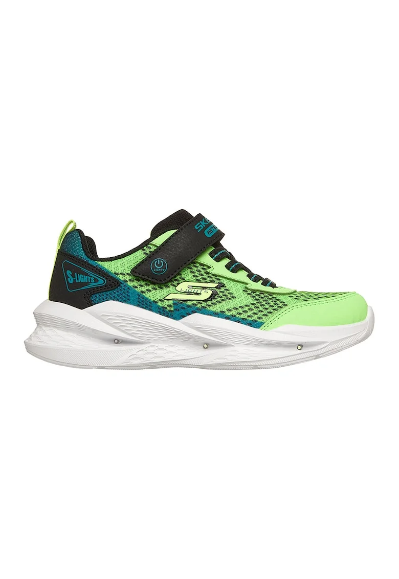 Pantofi sport Meteor-Lights 2.0 cu LED-uri, Negru/Verde aquamarin/Verde lime