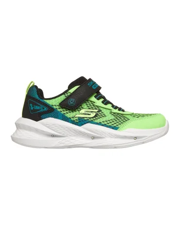 Pantofi sport Meteor-Lights 2.0 cu LED-uri, Negru/Verde aquamarin/Verde lime