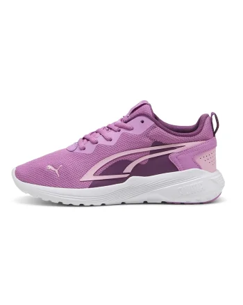 Pantofi sport All-Day Active Jr de plasa cu material exterior din material sintetic, Fucsia/Alb optic