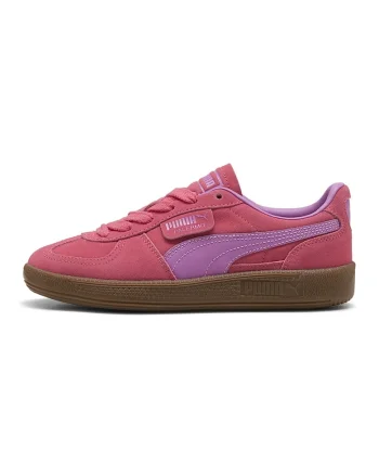Pantofi sport Palermo de piele intoarsa si piele, Fucsia/Roz