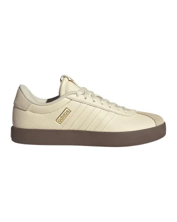 Pantofi sport VL Court 3.0 cu detalii de piele intoarsa, Bej deschis/Galben mustar