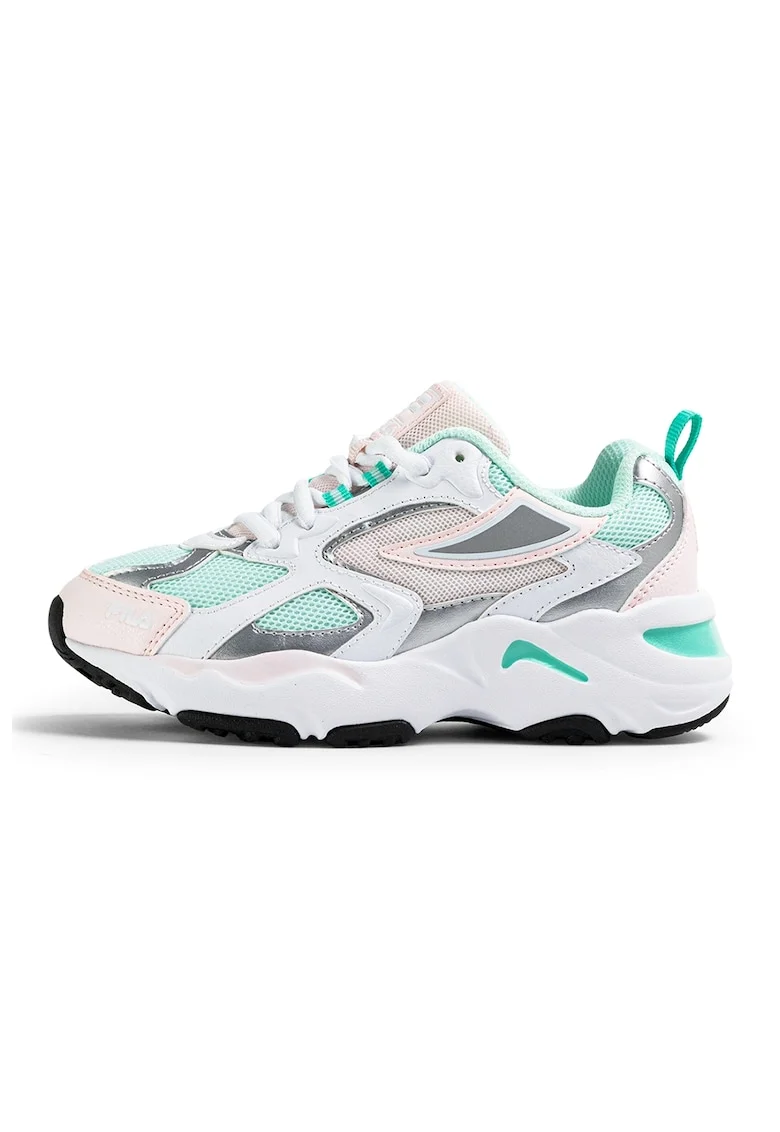 Pantofi sport cu aspect contrastant Ray Tracer, Alb/Gri/Roz pal/Verde menta