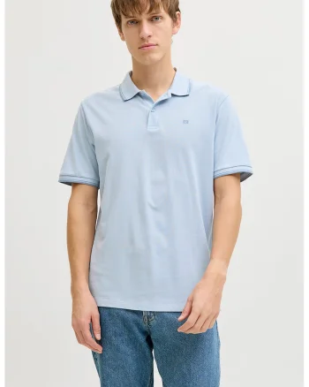 Tricou polo regular fit, Albastru pastel