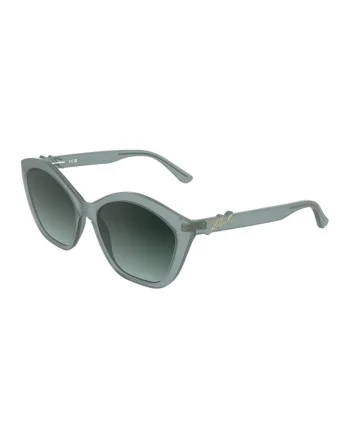 Ochelari de soare cu lentile in degrade, Verde pal