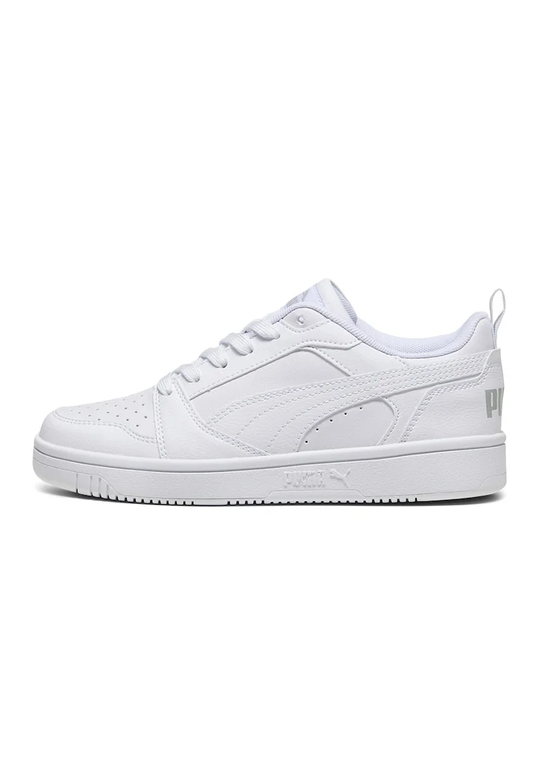 Pantofi sport Rebound V6 din piele ecologica, Alb/Gri deschis