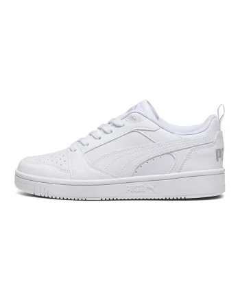 Pantofi sport Rebound V6 din piele ecologica, Alb/Gri deschis