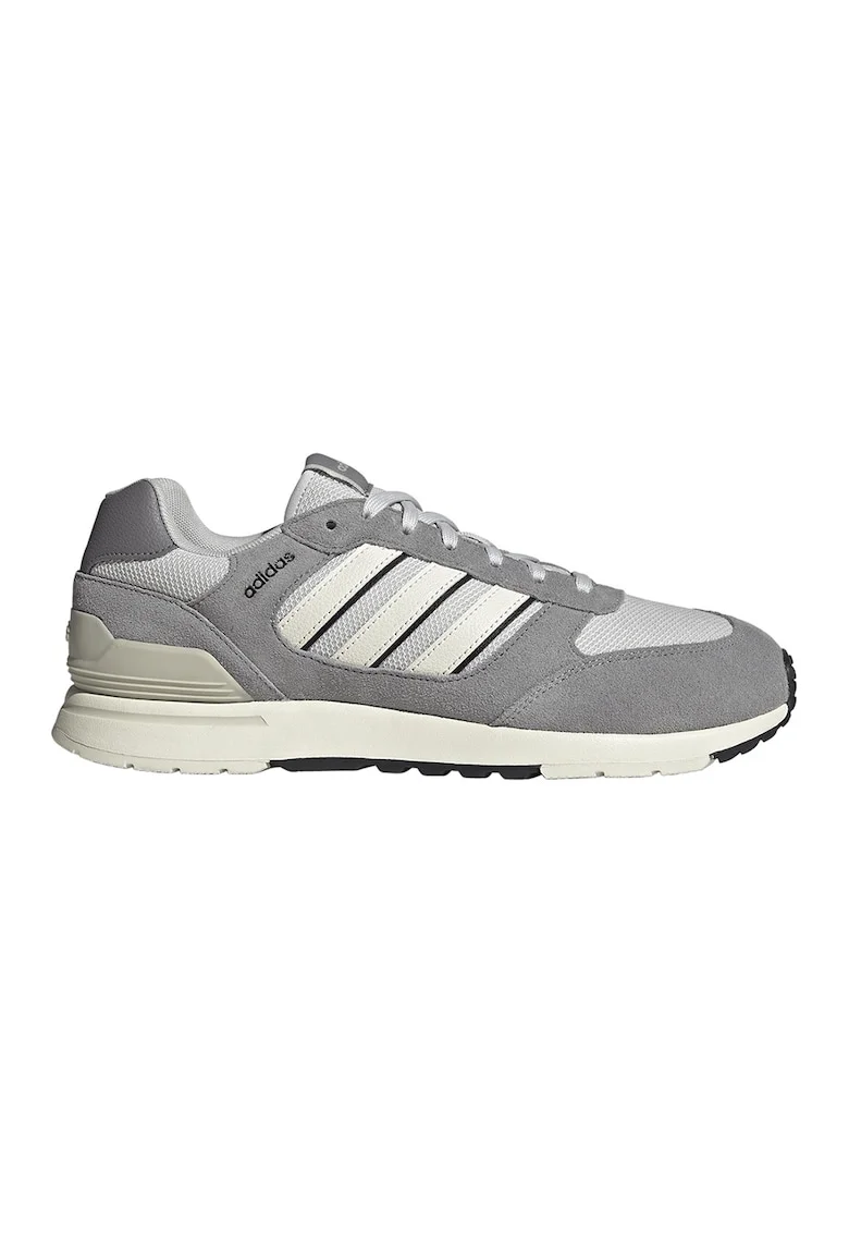 Pantofi sport Run 80s 'cu insertii de piele intoarsa, Gri deschis/Gri cenusiu/Alb murdar
