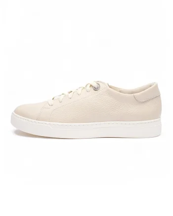 Pantofi sport low-cut de piele Nora, Crem