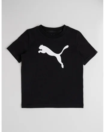 Tricou cu decolteu la baza gatului si logo, Alb/Negru