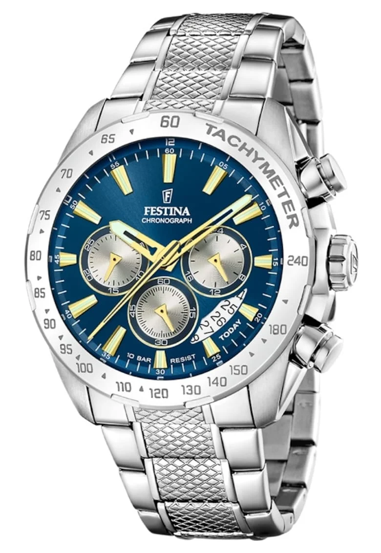 Ceas barbatesc  F20668/5 Quartz Argintiu