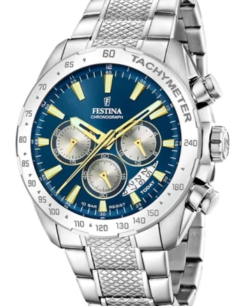 Ceas barbatesc  F20668/5 Quartz Argintiu