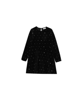 Rochie fete,  stofa, negru