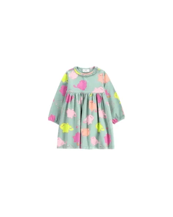 Rochie  multicolor, bumbac, pentru fete