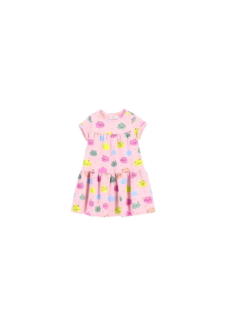 Rochie fete  multicolor, bumbac