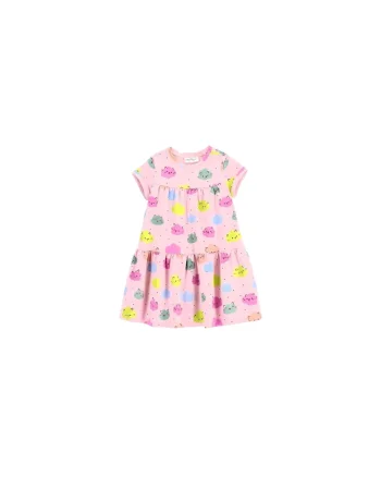 Rochie fete  multicolor, bumbac