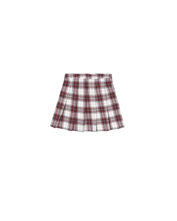 Fusta fetite,  model evazat, carouri, multicolor, bumbac