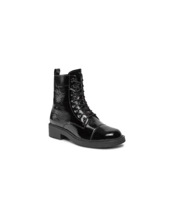 Ghete dama Hogl, 303080853, Piele naturala, Negru, Negru
