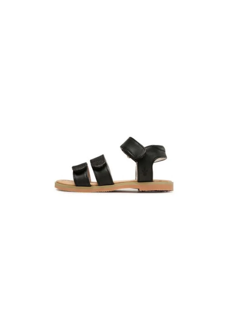 Sandale fete  302545117, Piele naturala, Negru, Negru