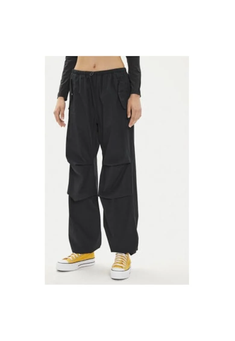 Pantaloni dama,  304113345, Bumbac, Negru, Negru