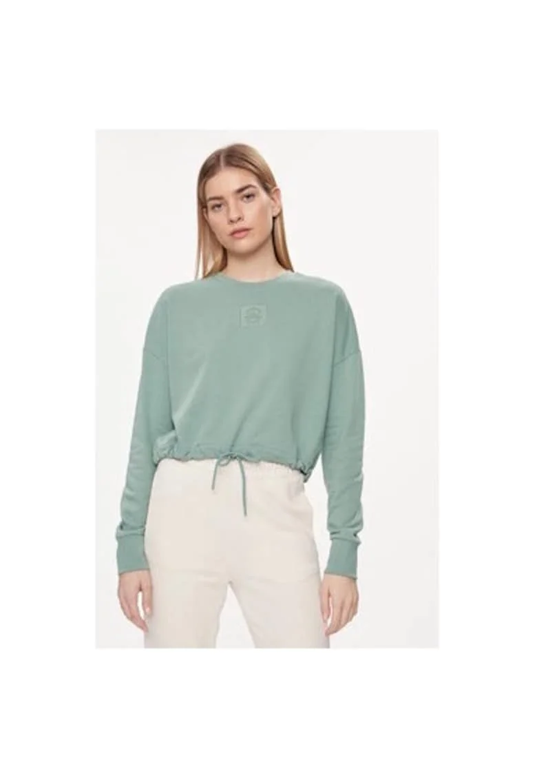 Bluza dama,  304112942, Bumbac/Poliester reciclat, Verde, Verde