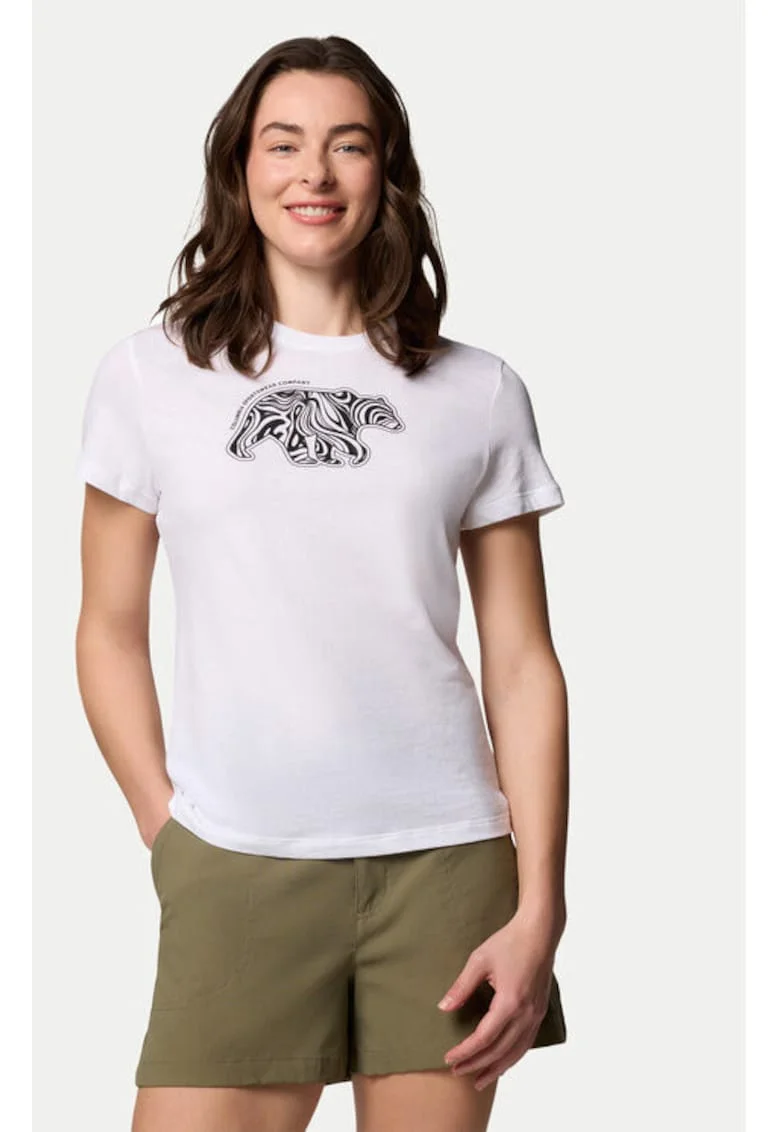 Tricou dama,  304694967, Bumbac/Rayon, Alb, Alb
